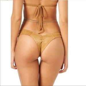 Montce Swim - Faux Suede Bikini Bottom